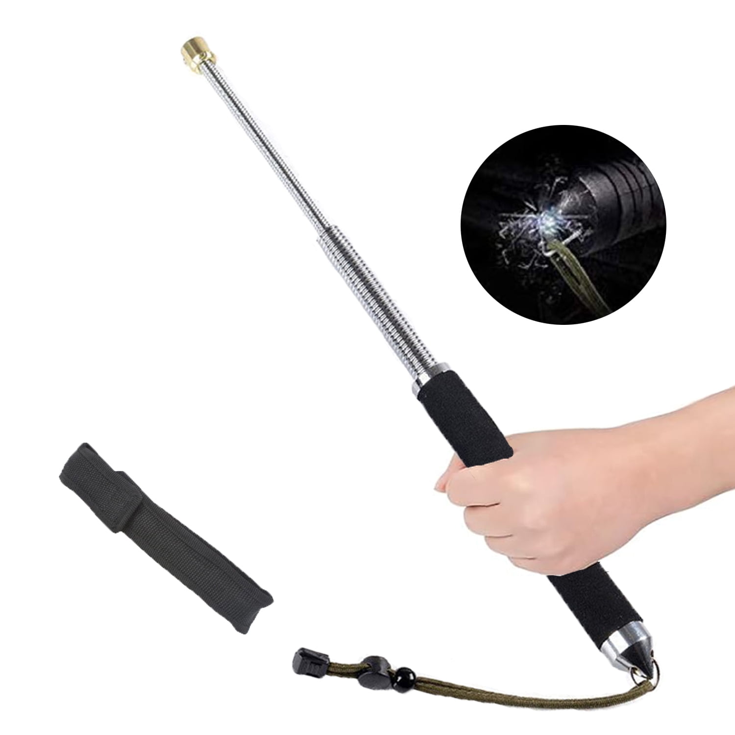 Retractable Lightweight Sticks Protection,High Carbon PVC Outdoor Sport