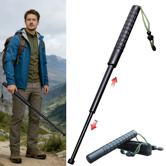 Mimimo Compact Telescopic Utility Stick Quick-Extend Portable Outdoor Walking Aid with Non-Slip Grip, Easy Carry for Daily & Travel Use21inch
