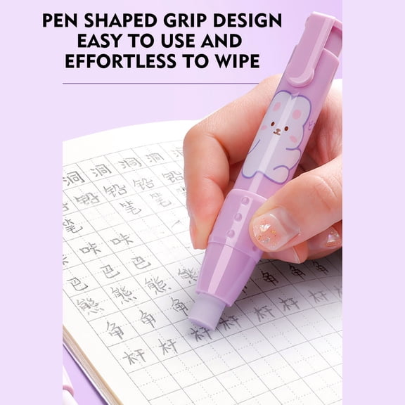 Retractable Mechanical Eraser Pen, Pastel Colors, Pencil Eraser, Eraser for Pencils, Retractable Eraser, Eraser for Artists, Eraser for Pens, Retractable Eraser Pen