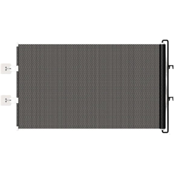 Retractable Mesh Gate for Pets, No-Drill Doorway Fence, 49 x 17 Inch