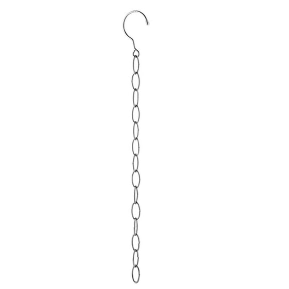 Retractable Metal Chain Hanger Organizer, Foldable Space Saving Clothes Hanger, 7 Loop Pants Holder, Iron Material, Home Closet Storage