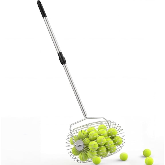 Retractable Metal Tennis Ball Picker Retriever, Portable Multifunctional Sports Ball Collector