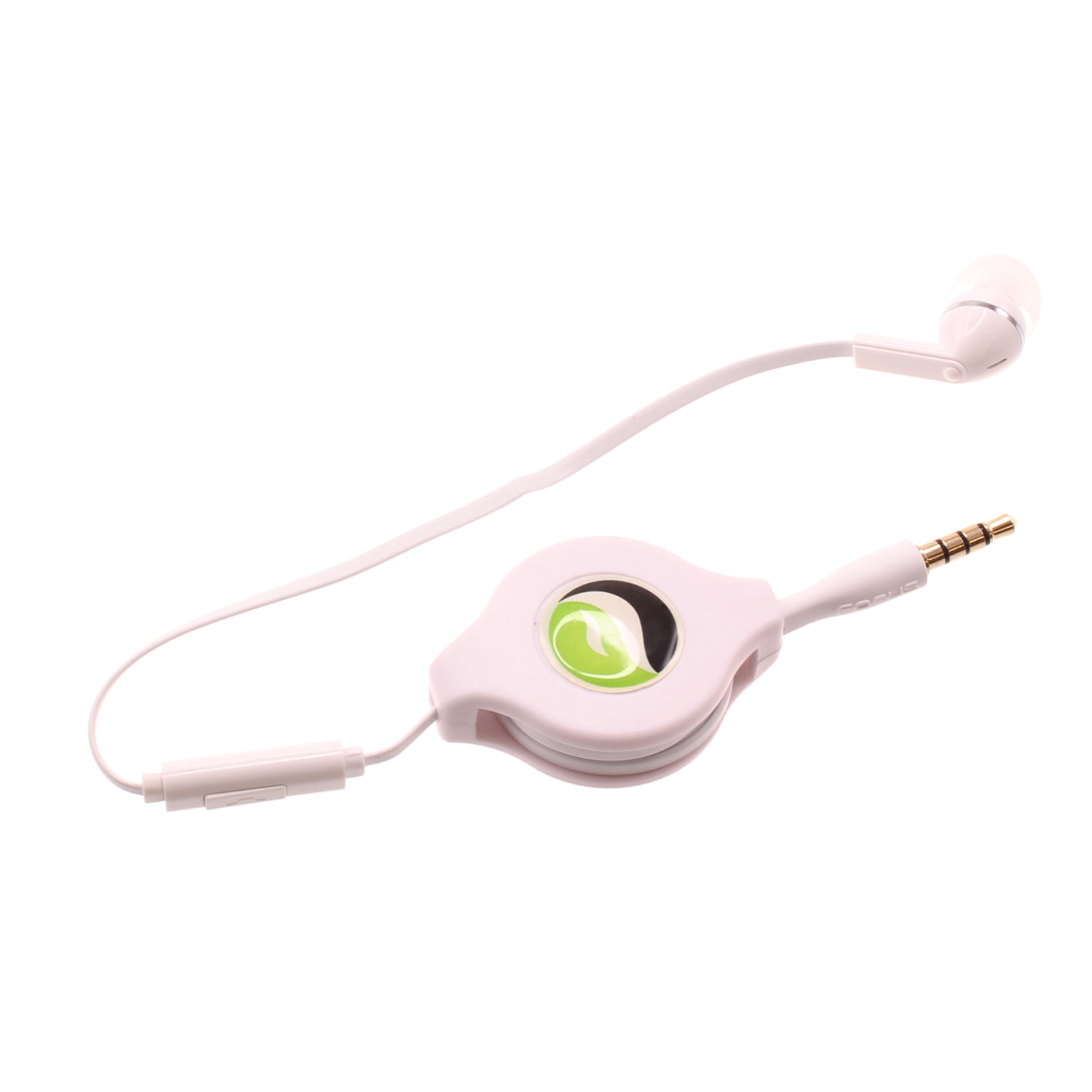 Retractable Mono Earphone Compatible With Motorola Moto G Play (2021,2023,2024,2026) - Headphone 3.5mm w Mic Headset Handsfree Earbud