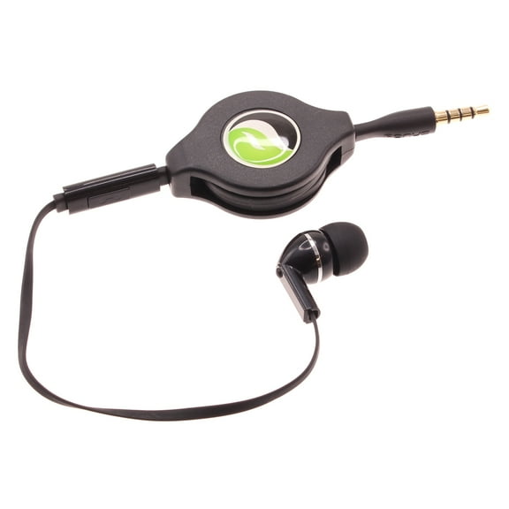 Retractable Mono Earphone for T-Mobile REVVL 6/6 Pro 6X/6X Pro - Headphone 3.5mm w Mic Headset Handsfree Earbud Earpiece for T-Mobile REVVL 6/6 Pro 6X/6X Pro