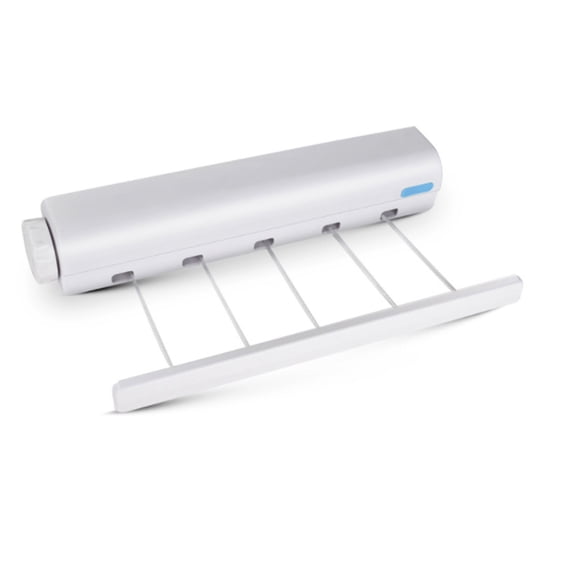 Retractable Multi-line Clothesline Dryer, Retractable Clothesline Outdoor Indoor, 4 Line 10.5Ft Wall‑Mounted Clothes Line Slim Space‑Saving Laundry