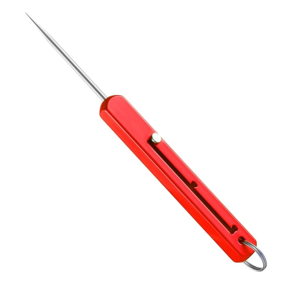 Retractable Multifunctional Single-Head Toothpick And Fruit Pick, Ideal For Outdoor Camping And Daily Use, Made Of Lightweight Aluminum Alloy, 6*1*1Cm Compact Size, 15G