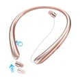 thumbnail image 1 of Retractable Neckband Bluetooth Headphones Wireless Earbuds, Around The Neck Headset with Noise Cancelling Microphone, IPX5 Sweatproof Sports Earphones for iPhone Android (Rose), 1 of 7