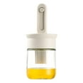 thumbnail image 1 of Retractable Oil Brush & Bottle Set | Glass Kitchen Oil Applicator with Adjustable Handle | High-Temp Food Grade Silicone Bristles | Baking & BBQ Brush Tool (6.7x16cm), 1 of 5