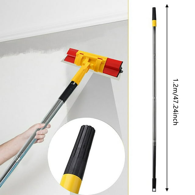 Retractable Paint Roller Extension Pole Detachable Clean Brush Extender