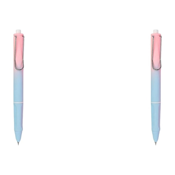 Retractable Pen 0.38mm Refillable Ink Writing Pen With Black Extra Fine Nib