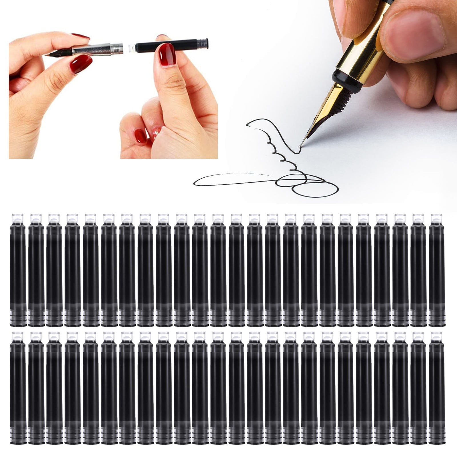Retractable Pen Brush Title Pen Ink Sac Pen Writing Pen Without Ink Pen