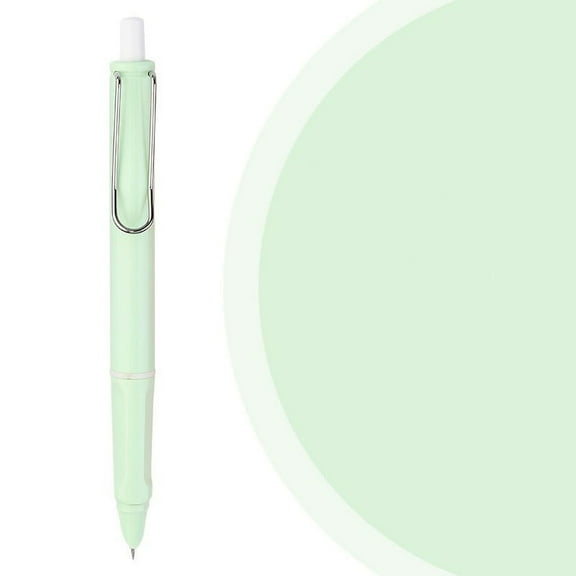 Retractable Pen, Refillable Writing Pen, Press Mechanism, Dark Tip Extra Fine, for Students, Calligraphy Practice, Daily Writing, Plastic, Black, by FAJHHA