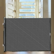 Retractable Pet Gate, Portable Expandable Pet Barrier Gate, No Drilling Pet Fence, Jump Proof Partition Fence, Small Pet Indoor Pet Divider(L)