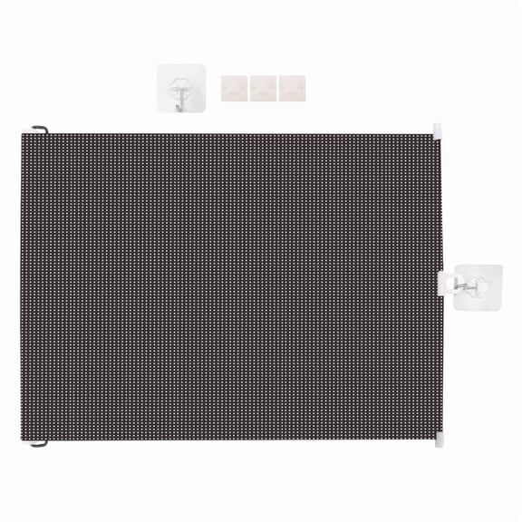 Retractable Pet Gate, Screen Door-Stair Gates for Dog&Cat, Portable Dog Gates with Reinforced Strip 15.7in X 49.2in