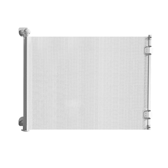 Retractable Pet Gate for Cats and Dogs, 150-180cm Wide, 80cm Tall, Grey 1pc