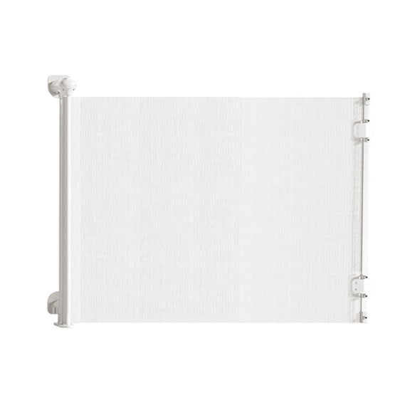Retractable Pet Gate for Cats and Dogs, 150-180cm Wide, 80cm Tall, White 1pc