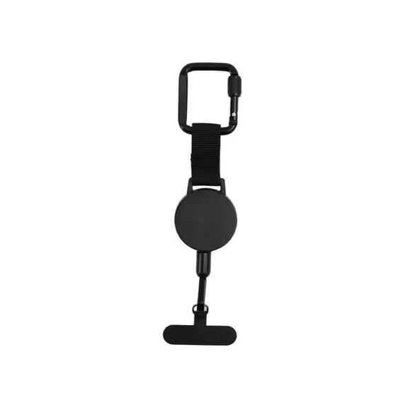 Retractable Phone Tether Anti Theft: Phone Lanyard for Skiing, Hiking, Outdoor Travel, Anti Pickpocket Phone Strap with Locking Carabiner & Universal Anchor