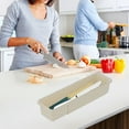 thumbnail image 1 of Retractable Plastic Drawer Organizer Bin, Stackable Storage Box for Kitchen Pantry, Dresser and Office Drawers (White, 15.15 x 6.29 x 2.36 in), 1 of 6