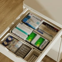 Retractable Plastic Storage Box, Stackable Drawer Organizer for Kitchen, Pantry, Office, Dresser, and Closet, Multipurpose Storage Solution for Small Items and Utensils