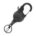 thumbnail image 1 of Retractable Pull Badges Holder Steel Wire Rope Buckle Holder Reel Carabiner Keychain Outdoor Keychain Tool, 1 of 10