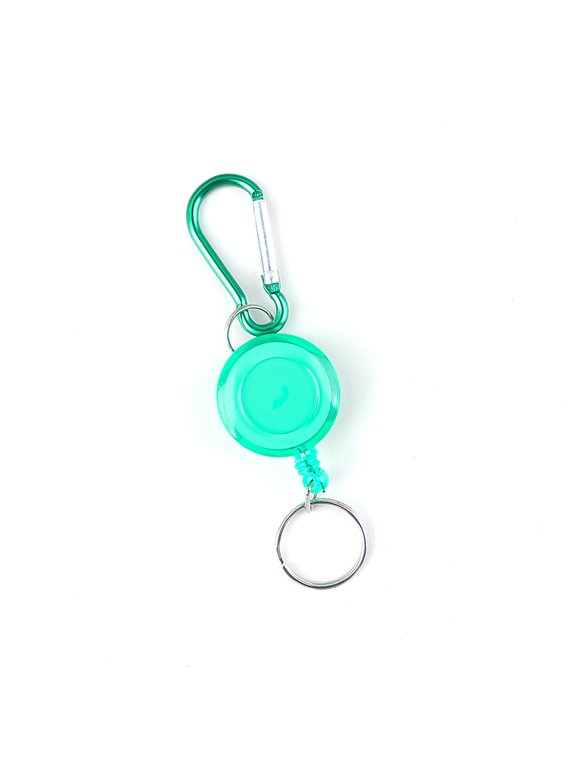 Retractable Pull Badges Holder Steel Wire Rope Buckles Key Holder Carabiner Keychain Outdoor Keychain Tool