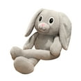 thumbnail image 1 of Retractable Rabbit Plush Doll Floppy Ears Kids Gift Cotton Comfortable And Durable Bunny Plush Toy, 1 of 12