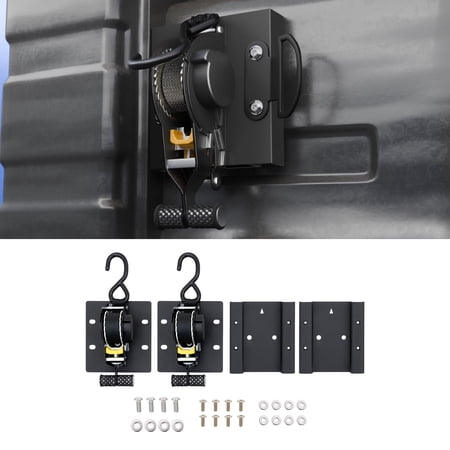 Retractable Ratchet Straps for 2022-2025 Nissan Frontier Retracting Straps Auto Retract Securing Strap Tie Down System 2PCS