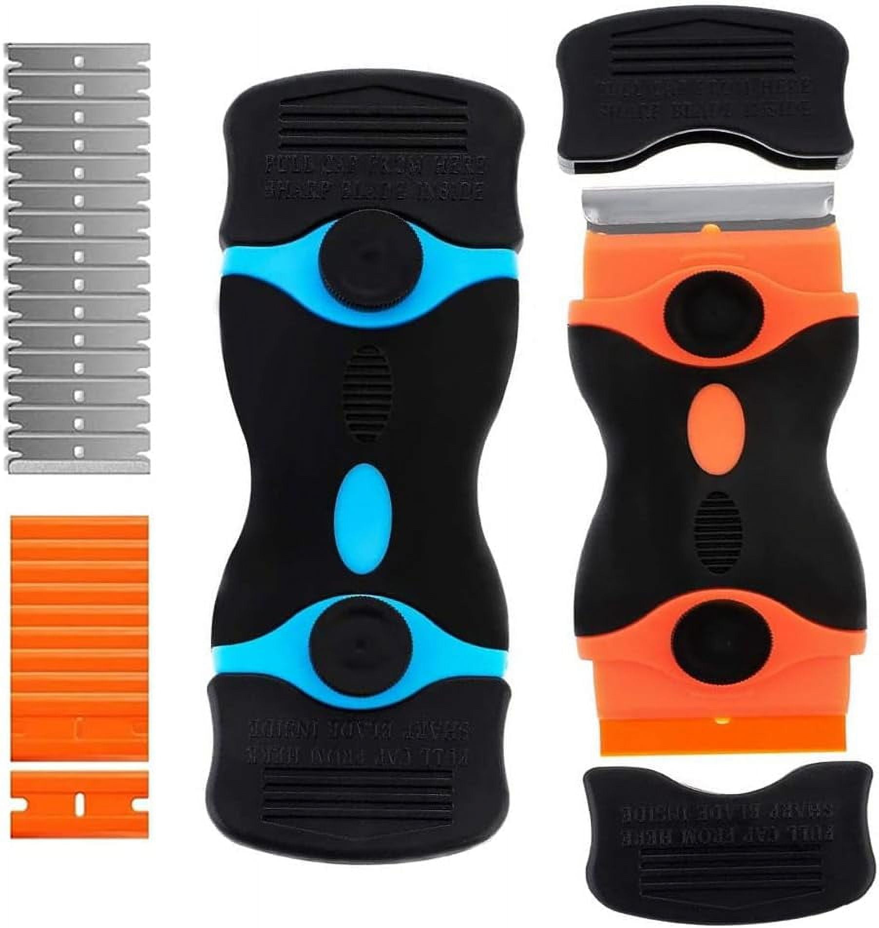 Retractable Razor Blade Scraper, Double Edge Plastic Scraper Tools with
