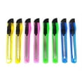 thumbnail image 1 of Retractable Razor Cutter Knife Box opener Assorted Color 8pc / Per Pack, 1 of 1