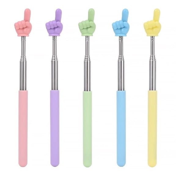 Retractable Reading Pointer for Teachers, Handheld Finger Stick, Classroom Presentation Tool, Durable Educational Aid for Focus & Literacy Development