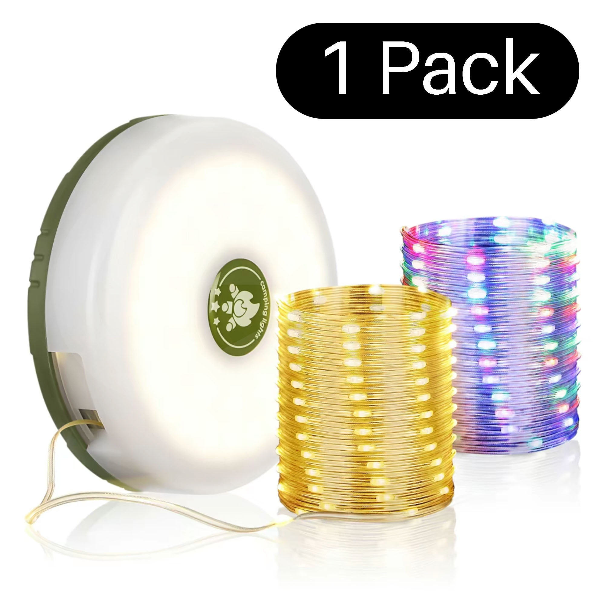 Magnetic Retractable String Line Retractable & Rechargeable Camping String Lights 1pc, Portable 32.8ft ...