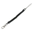 thumbnail image 1 of Retractable Rope Key Bungee Cord Spring Anti-loss Keyring Keychain Silver Ring, 1 of 9