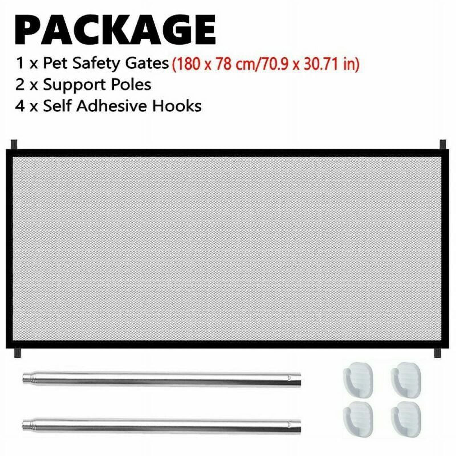 Retractable Safe Gate Pet Dog Cat Barrier Net Guard Fence Enclosure