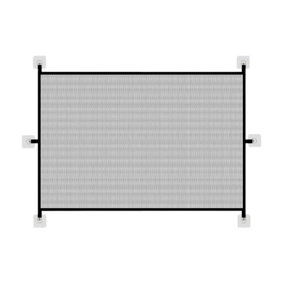 Retractable Safety Gate for Stairs & Doorways - 28.3" Tall Mesh Pet Gate - No Drill Installation Dog Barrier for Indoor/Outdoor Use - 43.3" Wide