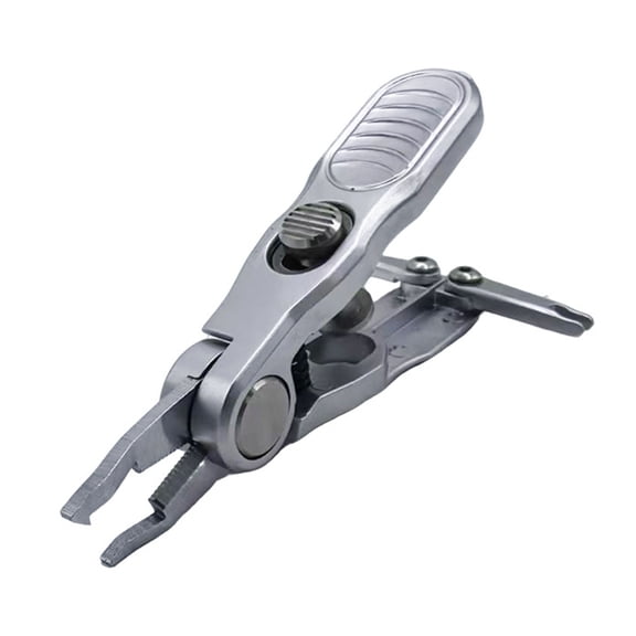 Retractable Safety Lock Fishing Line Cutter Tool Stainless Steel Braided Line Scissors For Anglers Fishing Enthusiasts