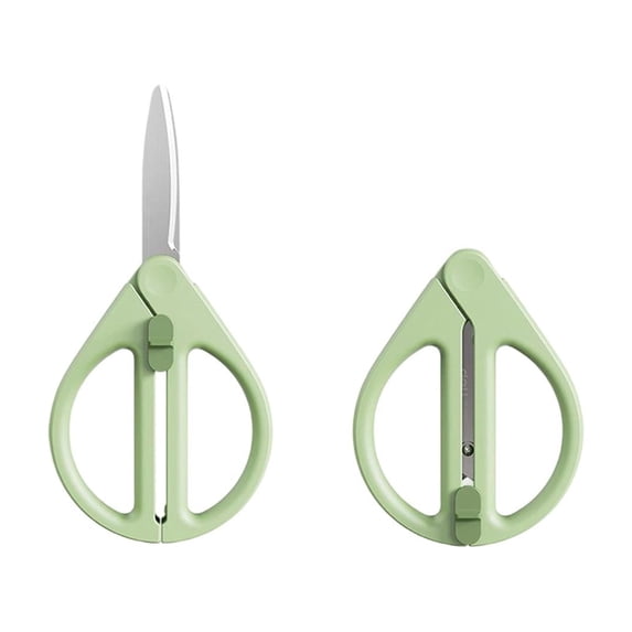 Retractable Safety Scissors with Blunt Tips, Portable Travel Cutting Tool for Office, Home, and Everyday Use, Compact and Convenient Design