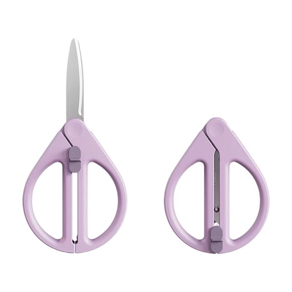 Retractable Safety Scissors with Blunt Tips, Portable Travel Cutting Tool for Office, Home, and Everyday Use, Compact and Convenient Design
