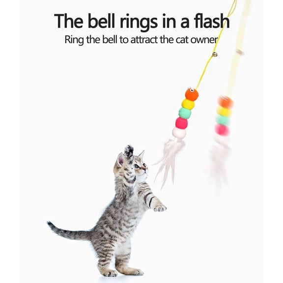 Retractable Scratching Rope Small Mouse Hanging Door Toy, Self Amusing Bouncing Interactive Cat Teaser Wand, Funny Stick Pet Supplies for Indoor Cats Play Hunting Instinct Boredom Relief