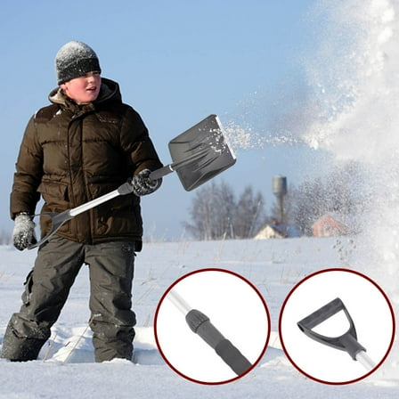 Retractable Snow Shovel For Emergency Snow Shovel Light Weight Portable Removable Shovel For Input Car Emergency Home Garden Camping Beach