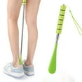 thumbnail image 1 of Retractable Stainless Steel Lazy Shoe Horn - Lengthenable Shoe Helper for Pregnant Women Elderly, No Squatting Bending Shoe Horn, Ergonomic Handle for Easy Shoe Wearing, 1 of 7