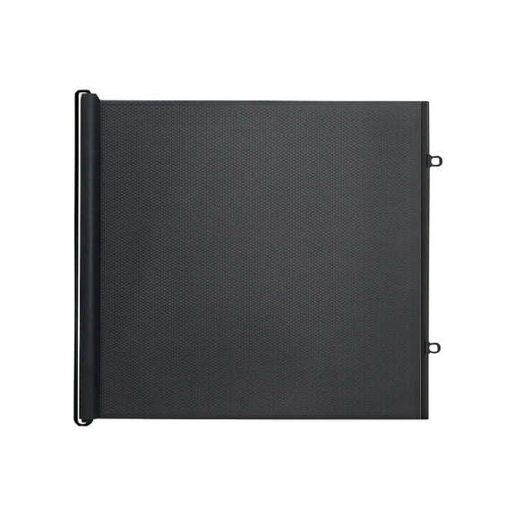 Retractable Stair Gate For Extendable, Wide Soft Mesh Pet Gate With One Hand Opening,For Bedroom, Doorways, Indoor/Outdoor, Black