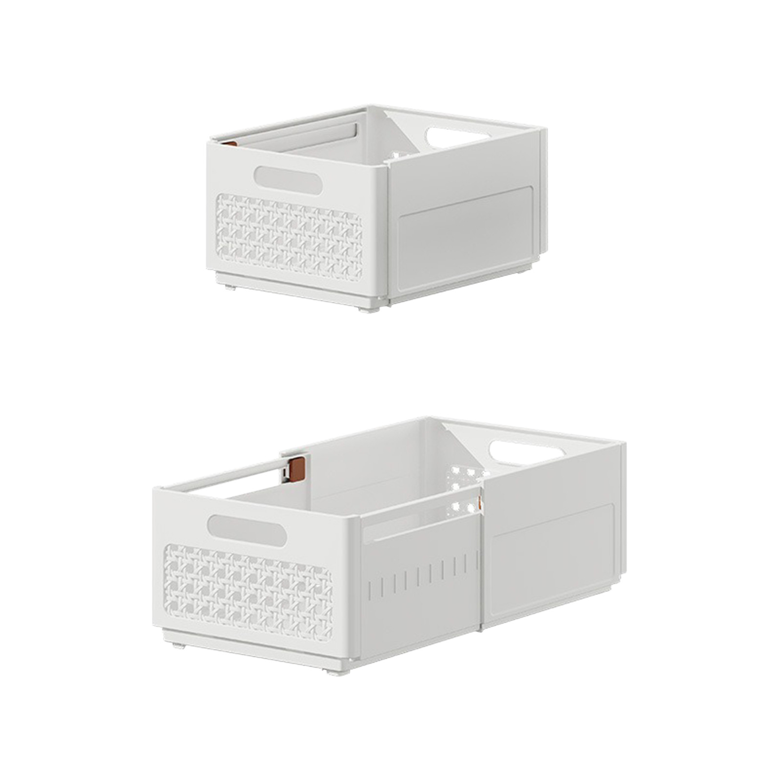 Retractable Storage Bins Expandable Storage Bins, Plastic Stackable ...