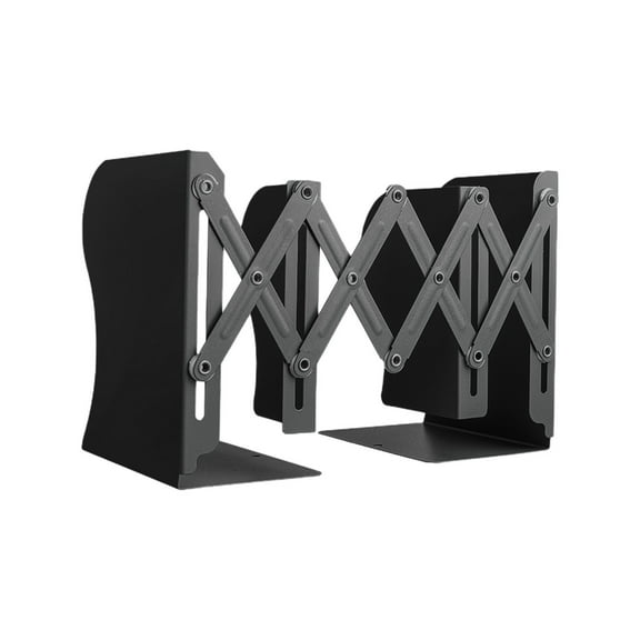 Retractable Student Desktop Book Stand, Folding Iron Display Shelf for Books & Stationery Storage