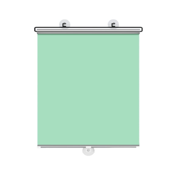 Retractable Sun Shade Roller Blind – Heat Blocking Window Cover for Indoor and Outdoor Use, UV Protection Roller Shade for Kitchen, Bathroom, Office, and Car Window, Easy Install Sunscreen