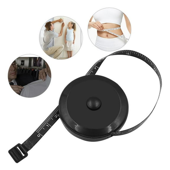 Retractable Tape Measure, 0-60 Inch Dual-Scale, Push-Button Lock for Easy Use, Ideal for Tailoring, Sewing, and Body Measurement Tracking