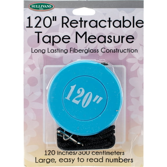 Retractable Tape Measure 120" - Blue