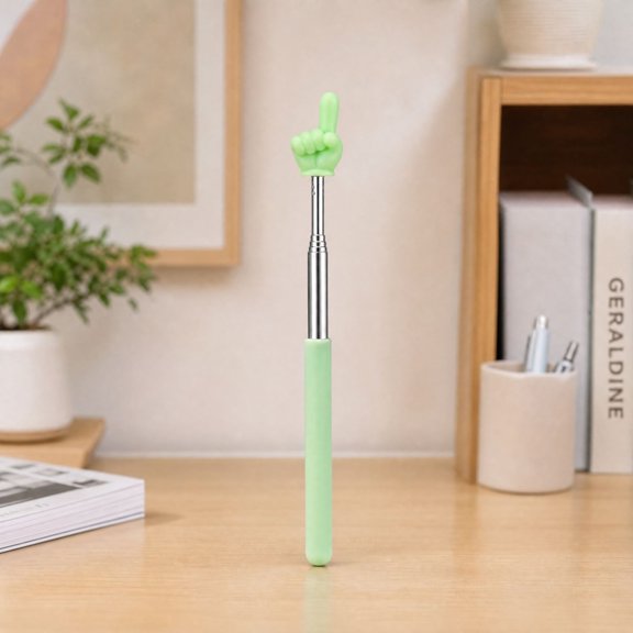 Retractable Teaching Pointer Finger Reading Stick for Classroom Home Storytime Book Learning Aid