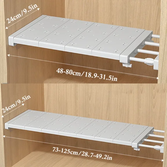 Retractable Tension Shelves For Kitchen And Cabinet Storage