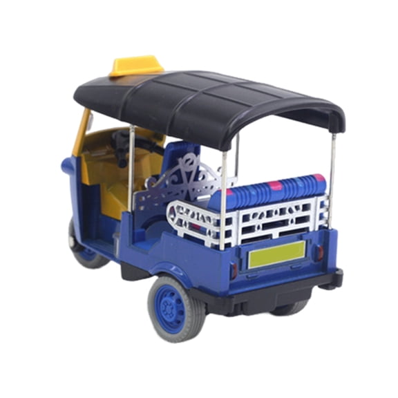 Retractable Thai Tricycle Toy Vehicle Model for Children and Decoration Lover in Vibranted with Alloy Designing