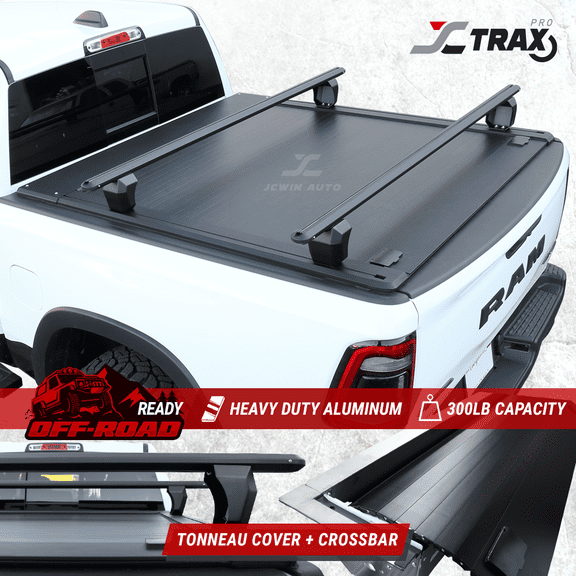 Retractable Tonneau Cover PRO for 2016-2020 F150 short bed/5.5' Truck bed with Aluminum Crossbar
